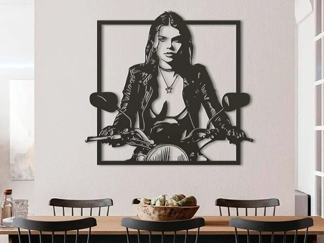 Création murale en bois découpé au laser par CraftLasArt